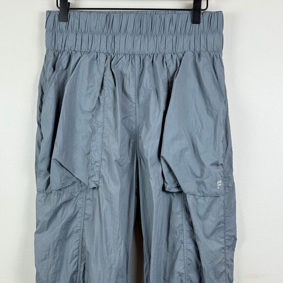 Fabletics Jogger Women's Medium Gray Ultra High-Waisted Piped Athleisure Active - Picture 3 of 9